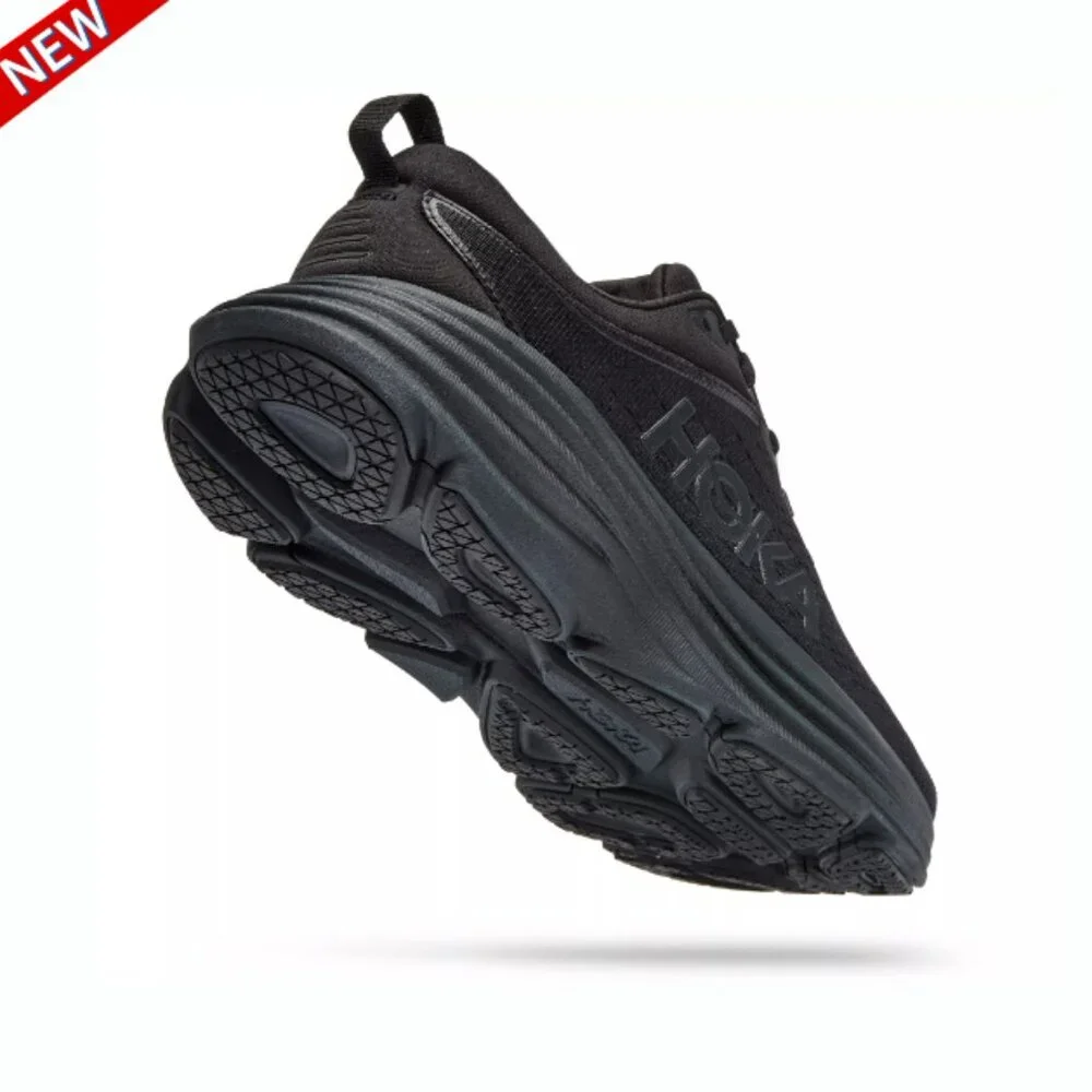 NWT HOKA Women's Bondi 8 Running Shoes, Black - Picture 5 of 5